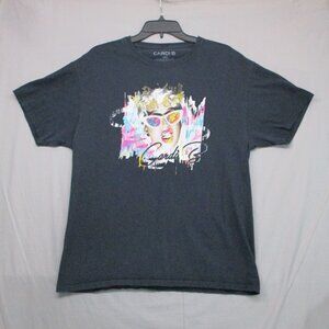 Cardi B Graphic Print T-Shirt Black Women Size | L